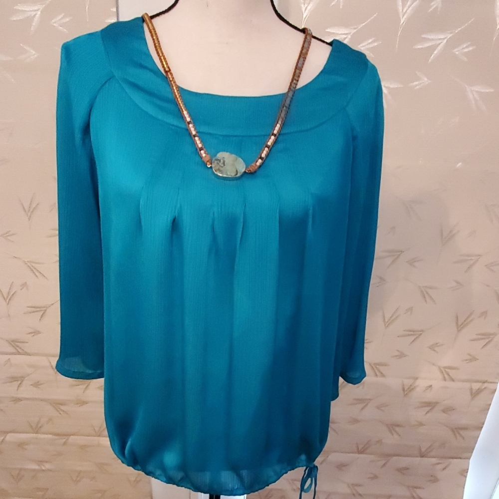100% Satiny Polyester Blouse